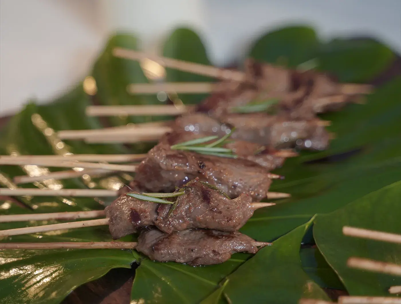 Finger food platter with sliders and canapés